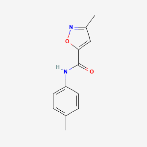 molecular formula C12H12N2O2 B5517366 3-methyl-N-(4-methylphenyl)-5-isoxazolecarboxamide 