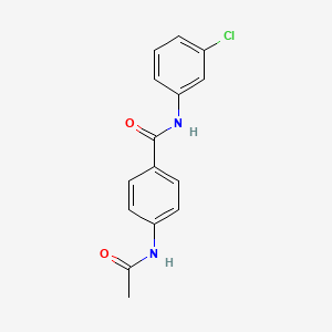 4-(acetylamino)-N-(3-chlorophenyl)benzamide