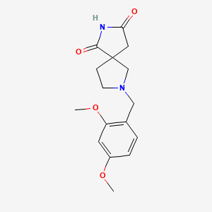molecular formula C16H20N2O4 B5517421 7-(2,4-二甲氧基苄基)-2,7-二氮杂螺[4.4]壬烷-1,3-二酮 