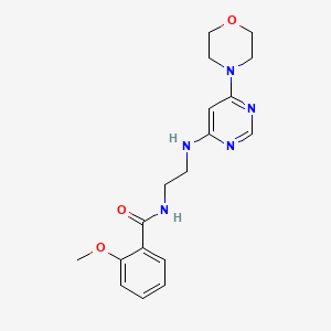 2-methoxy-N-(2-{[6-(4-morpholinyl)-4-pyrimidinyl]amino}ethyl)benzamide