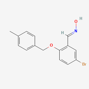 molecular formula C15H14BrNO2 B5517448 5-bromo-2-[(4-methylbenzyl)oxy]benzaldehyde oxime 