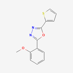 2-(2-methoxyphenyl)-5-(2-thienyl)-1,3,4-oxadiazole