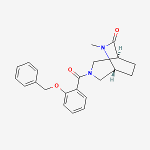 (1S*,5R*)-3-[2-(benzyloxy)benzoyl]-6-methyl-3,6-diazabicyclo[3.2.2]nonan-7-one