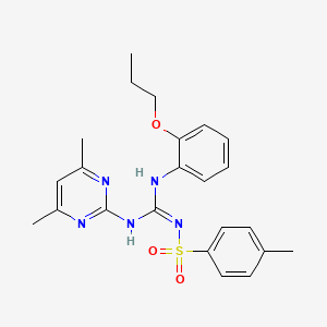 N-{[(4,6-dimethyl-2-pyrimidinyl)amino][(2-propoxyphenyl)amino]methylene}-4-methylbenzenesulfonamide