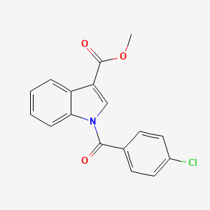 molecular formula C17H12ClNO3 B5517607 methyl 1-(4-chlorobenzoyl)-1H-indole-3-carboxylate 
