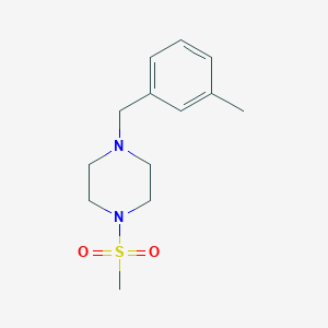 1-(3-methylbenzyl)-4-(methylsulfonyl)piperazine