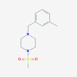 molecular formula C13H20N2O2S B5517622 1-(3-methylbenzyl)-4-(methylsulfonyl)piperazine 