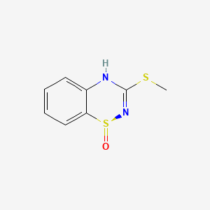 molecular formula C8H8N2OS2 B5517637 3-(methylthio)-2H-1,2,4-benzothiadiazine 1-oxide 