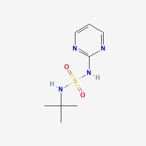 molecular formula C8H14N4O2S B5517649 N-(tert-butyl)-N'-2-pyrimidinylsulfamide 