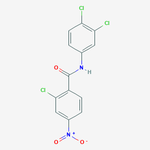 molecular formula C13H7Cl3N2O3 B5517705 2-chloro-N-(3,4-dichlorophenyl)-4-nitrobenzamide 