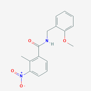 molecular formula C16H16N2O4 B5517794 N-(2-methoxybenzyl)-2-methyl-3-nitrobenzamide 