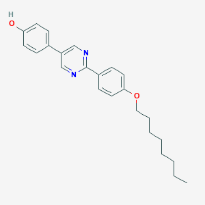 molecular formula C24H28N2O2 B055178 5-(4-Hydroxyphenyl)-2-[4-(octyloxy)phenyl]pyrimidine CAS No. 118106-69-7