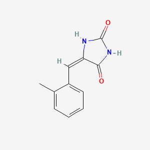 molecular formula C11H10N2O2 B5517811 5-(2-甲基苄叉)-2,4-咪唑烷二酮 