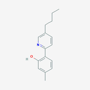 molecular formula C16H19NO B5517860 2-(5-butyl-2-pyridinyl)-5-methylphenol 