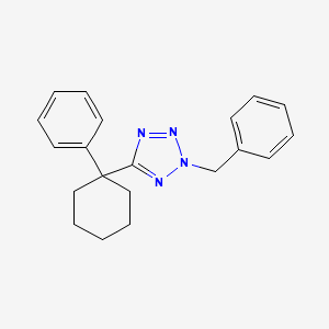 molecular formula C20H22N4 B5517964 2-benzyl-5-(1-phenylcyclohexyl)-2H-tetrazole 