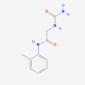 molecular formula C10H13N3O2 B5518067 N~2~-(aminocarbonyl)-N~1~-(2-methylphenyl)glycinamide 
