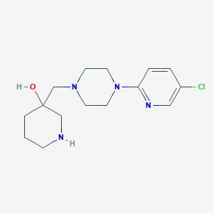 3-{[4-(5-chloropyridin-2-yl)piperazin-1-yl]methyl}piperidin-3-ol
