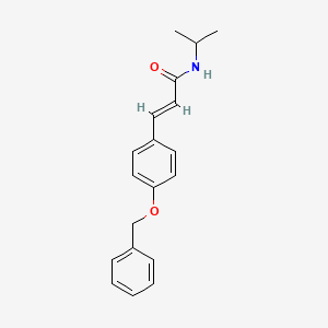molecular formula C19H21NO2 B5518118 3-[4-(benzyloxy)phenyl]-N-isopropylacrylamide 