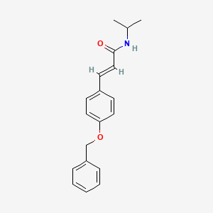 molecular formula C19H21NO2 B5518118 3-[4-(苯甲氧基)苯基]-N-异丙基丙烯酰胺 