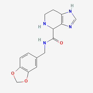 N-(1,3-benzodioxol-5-ylmethyl)-4,5,6,7-tetrahydro-1H-imidazo[4,5-c]pyridine-4-carboxamide dihydrochloride