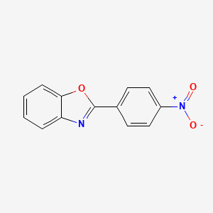 molecular formula C13H8N2O3 B5518138 2-(4-硝基苯基)-1,3-苯并恶唑 CAS No. 840-58-4