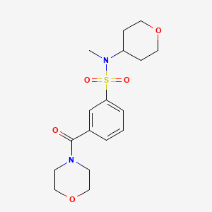 N-methyl-3-(morpholin-4-ylcarbonyl)-N-(tetrahydro-2H-pyran-4-yl)benzenesulfonamide