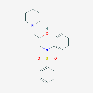 N-[2-hydroxy-3-(1-piperidinyl)propyl]-N-phenylbenzenesulfonamide