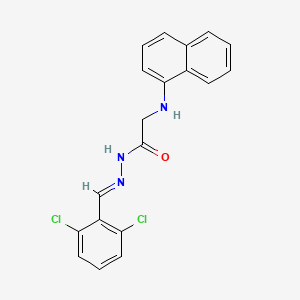 molecular formula C19H15Cl2N3O B5518170 N'-(2,6-dichlorobenzylidene)-2-(1-naphthylamino)acetohydrazide 