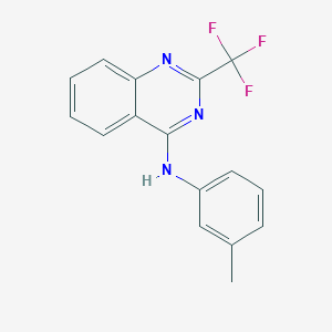 N-(3-methylphenyl)-2-(trifluoromethyl)-4-quinazolinamine