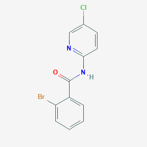 molecular formula C12H8BrClN2O B5518240 2-bromo-N-(5-chloro-2-pyridinyl)benzamide 