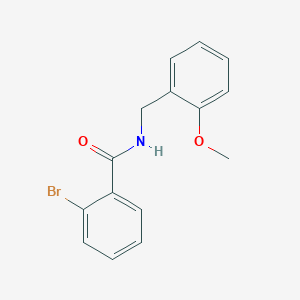 molecular formula C15H14BrNO2 B5518243 2-溴-N-(2-甲氧基苄基)苯甲酰胺 