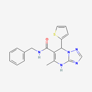 N-benzyl-5-methyl-7-(2-thienyl)-4,7-dihydro[1,2,4]triazolo[1,5-a]pyrimidine-6-carboxamide