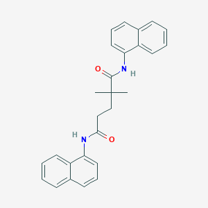 molecular formula C27H26N2O2 B5518281 2,2-dimethyl-N,N'-di-1-naphthylpentanediamide 