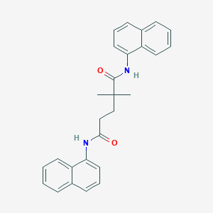 molecular formula C27H26N2O2 B5518281 2,2-二甲基-N,N'-二-1-萘基戊二酰胺 