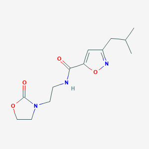 3-isobutyl-N-[2-(2-oxo-1,3-oxazolidin-3-yl)ethyl]-5-isoxazolecarboxamide