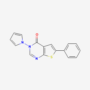 6-phenyl-3-(1H-pyrrol-1-yl)thieno[2,3-d]pyrimidin-4(3H)-one