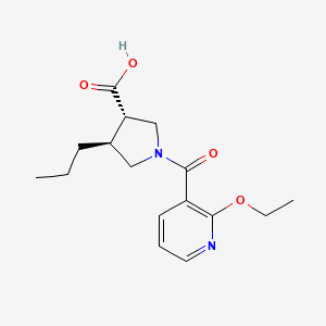 (3S*,4S*)-1-[(2-ethoxy-3-pyridinyl)carbonyl]-4-propyl-3-pyrrolidinecarboxylic acid