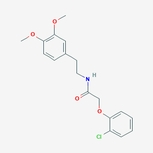 2-(2-chlorophenoxy)-N-[2-(3,4-dimethoxyphenyl)ethyl]acetamide