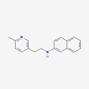 molecular formula C18H18N2 B5518451 N-[2-(6-methyl-3-pyridinyl)ethyl]-2-naphthalenamine 