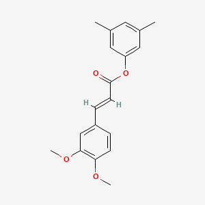 molecular formula C19H20O4 B5518477 3,5-dimethylphenyl 3-(3,4-dimethoxyphenyl)acrylate 