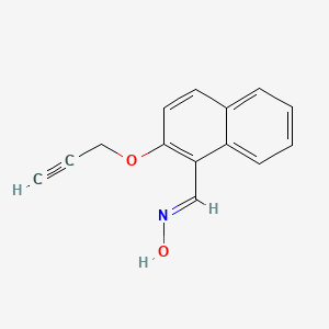molecular formula C14H11NO2 B5518606 2-(2-propyn-1-yloxy)-1-naphthaldehyde oxime 