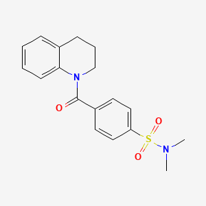 4-(3,4-dihydro-1(2H)-quinolinylcarbonyl)-N,N-dimethylbenzenesulfonamide