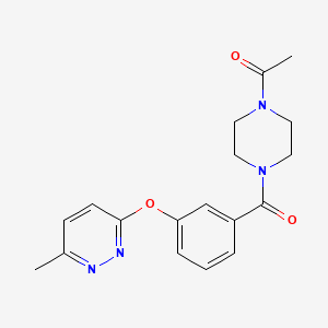 3-{3-[(4-acetyl-1-piperazinyl)carbonyl]phenoxy}-6-methylpyridazine