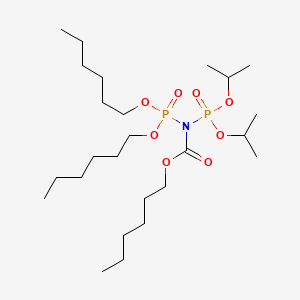 molecular formula C25H53NO8P2 B5518675 hexyl [bis(hexyloxy)phosphoryl](diisopropoxyphosphoryl)carbamate 