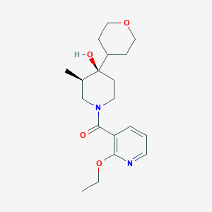 (3R*,4R*)-1-[(2-ethoxypyridin-3-yl)carbonyl]-3-methyl-4-(tetrahydro-2H-pyran-4-yl)piperidin-4-ol