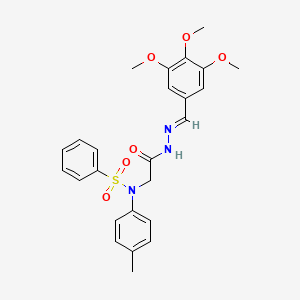 N-(4-methylphenyl)-N-{2-oxo-2-[2-(3,4,5-trimethoxybenzylidene)hydrazino]ethyl}benzenesulfonamide