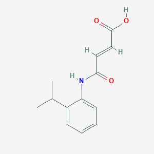 molecular formula C13H15NO3 B5518703 4-[(2-异丙苯基)氨基]-4-氧代-2-丁烯酸 