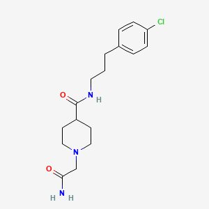 1-(2-amino-2-oxoethyl)-N-[3-(4-chlorophenyl)propyl]-4-piperidinecarboxamide