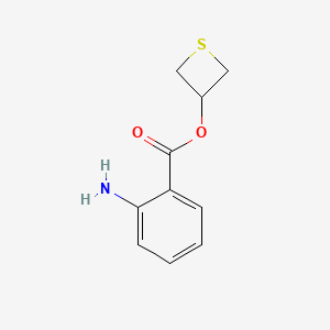 molecular formula C10H11NO2S B5518728 3-thietanyl 2-aminobenzoate 