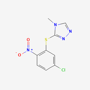 3-[(5-chloro-2-nitrophenyl)thio]-4-methyl-4H-1,2,4-triazole